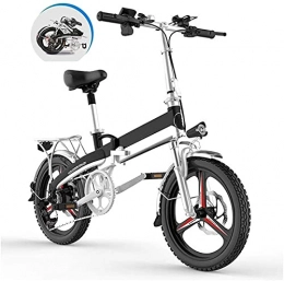 ZJZ Bici elettriches Biciclette, bici elettrica pieghevole per adulti, bicicletta da montagna elettrica da 20 pollici / bici per pendolari, tre modalità di assistenza alla guida fino a 60-80 km per pendolarismo in città,
