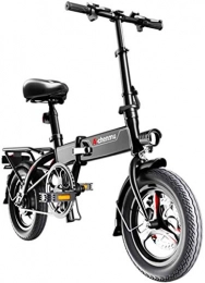 ZJZ Bici elettriches Biciclette elettriche veloci per adulti Materiale leggero in lega di magnesio Pieghevole Portatile Facile da riporre E-Bike Batteria agli ioni di litio da 36 V con pedali Assistente di potenza Ruote d
