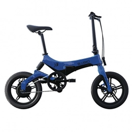 Bluoko X6 - Bicicletta elettrica Pieghevole, Colore: Blu