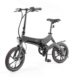 BRISEZZ Bici elettriches BRISEZZ 16 Pollici Bici elettrica, 36V 250W Pieghevole Pedal Assist E-Bike con 8Ah agli ioni di Litio, Display a LED.Leggero Biciclette for Ragazzi e Adulti HRTT
