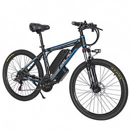 HFRYPShop Bici elettriches C6 Bici Elettrica 1000w Mountain Bike, 26" E Bike Bici Elettrica 21 velocità, Fino a 45 km con Batteria Rimovibile Agli ioni di Litio da 48V 13Ah(EU Warehouse), blue