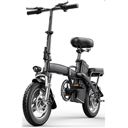 CASEGO Bici CASEGO Bicicletta elettrica per adulti, ultraleggera, pieghevole, in lega di alluminio, motore brushless, doppio freno a disco, scooter unisex (C)
