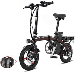 CCLLA Bici CCLLA Biciclette elettriche veloci per Adulti E-Bike Leggera e Pieghevole in Alluminio con Pedali Power Assist e Batteria agli ioni di Litio da 48 V Bicicletta elettrica con Ruote da 14 Pollici e