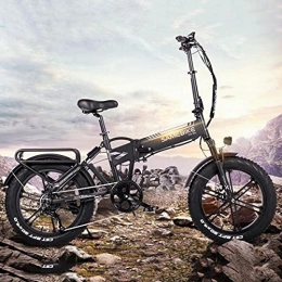 CHEIRS Bici CHEIRS E-Bicicletta per Adulti, Bici Elettrica da 20" 500W 48V 10.4Ah Batteria, velocità Massima di 35 km / h, Unisex Adulto, Black