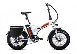 Cicli Magnum Bici elettriches Cicli Magnum E-Bike PIRAHNA ESITY FAT20 (Bianco / Arancio)