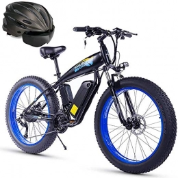 COKECO Mountain Bike Elettrica E-Bike MTB Batteria al Litio-Ion A Grande capacità Bici da Neve 26 Pollici 48V15AH Bici Elettrica da Spiaggia 350W Moto 21 velocità Sospensione Completa