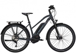 Conway Bici elettriches Conway EMC 627 - Bicicletta elettrica da donna, 500 Wh, colore: grigio opaco / nero