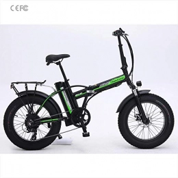 cuzona Bici cuzona Bici elettrica 20 Pollici 4 0 Fat Tike Ebike velocit Massima 40km / h 500W Mountain Electric Bicycle-Black-500W