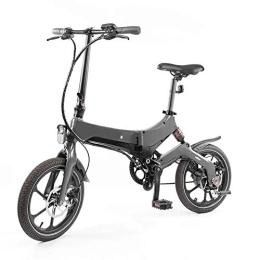 D&XQX Bici elettriches D&XQX 16 Pollici Bici elettrica, 36V 250W Pieghevole Pedal Assist E-Bike con 8Ah agli ioni di Litio, Display a LED.
