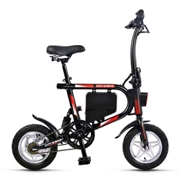 D&XQX Bici elettriches D&XQX Bicicletta Pieghevole elettrica, Lega di Alluminio Bici elettrica Unisex Adult Youth 25 km / H 36V 8AH 250W Elettrico Ebike con Pedali di Alimentazione Assist, Nero