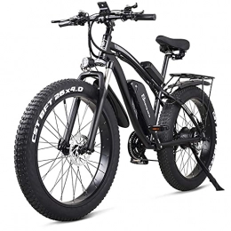 DGHJK Bici elettriches DGHJK E Bici elettrica, 48V 1000W e Mountain Bike elettrica, 4.0 Bicicletta con Pneumatici Grassi, Spiaggia e Bici elettriche per Unisex