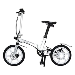 Directin Ebike - Bicicletta elettrica pieghevole, ultraleggera in lega di magnesio, peso netto 13 kg, 16 pollici, motore 250 W, 36 V, 7 Ah, bici da città e pieghevole, colore: Bianco