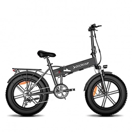 Docrooup Bici elettriches Docrooup DS2 ebike pieghevole per adulti, mountain bike elettriche con pneumatici grassi, bici elettriche da città / spiaggia / neve
