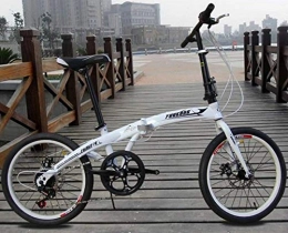 Domrx Bici elettriches Domrx Bicicletta elettrica in Lega di Alluminio con Batteria al Litio Pieghevole a velocità variabile da 20 Pollici 48V-Bianca