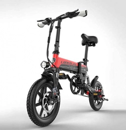 AISHFP Bici elettriches Donne di età Piccolo elettrica Mountain Bike, Lega di Alluminio Pieghevole Bicicletta elettrica, Batteria di Litio 36V Mini E-Bikes, Assist 5-Gear di Regolazione, B