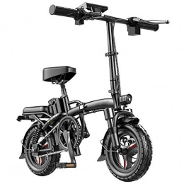 DREAMyun Bici elettriches DREAMyun Bicicletta Elettrica City Bike Pieghevole a Pedalata Assistita, Ruote 14'', velocità 25km / h, Mileage 40-80km, Bicicletta Elettrica Adatta per Adulti E Adolescenti, 40km