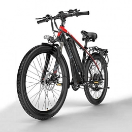 DULPLAY Elettrico Bici,48v 1000w Elettrico Mountain Bike,4.0 Pneumatico Grasso Bicicletta,Lusso Spiaggia E-Bici Elettrica per Unisex Rosso