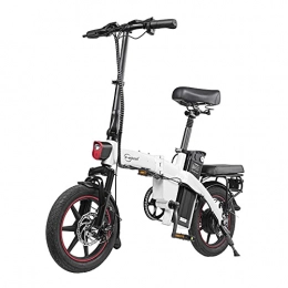 Mada Bici elettriches DYU F Wheel A5 Standard 350 W 7.5 AH 14 pollici Electric Bike E Bike (bianco)
