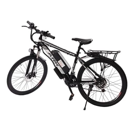 Fetcoi Bici elettriches E Bike 26 pollici, E-mountain bike da uomo e donna, bicicletta elettrica a 21 marce, con display LCD, 3 modalità di guida, 25 km / h, batteria al litio da 48 V, 10 Ah