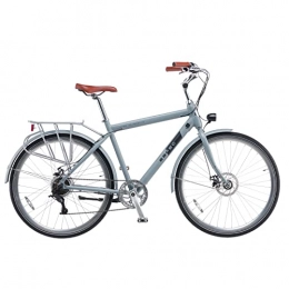 cakeboy Bici elettriches E-Bike, batteria nascosta, 250 W, 3500 mAh, 36 V, 7 Ah, telaio in lega di alluminio (qualità aeronautica), 25 km / h, capacità di carico 120 kg, 50 chilometri (grigio)