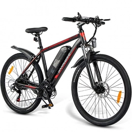 Auto parts Bici E-Bike Mountain Bike, Bike Elettrica MTB Elettrica con Freni a Disco e Cambio da 21 velocità, Pneumatici da 26” x 1.95”, Batteria Removibile da 36 V 10 Ah, Motore da 350 W, Black