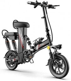 ZJZ Bici elettriches E-bike pieghevole elettrica leggera da 350 W con pedalata assistita, bici elettrica pieghevole per pendolari urbani, velocità massima 25 km / h, scooter elettrico da 12 ", ricarica 48V 20Ah, biciclett