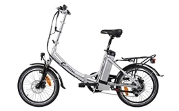 e-motos Bici elettriches E-motos, bicicletta pieghevole in alluminio Pedelec K20, elettrica, K20, Aluminium Hochglanzpoliert, 14, 50Ah