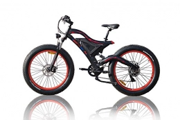 EMOUNTAINBIKE Bici eBike da 500W, motore hub Bafang, ruote larghe 26x 4.0, batteria potente al litio da 11, 6Ah, display LCD