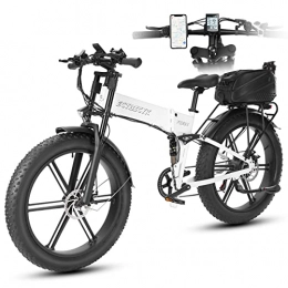 ECTbicyk Bici elettriches Ebike mountain bike (White)