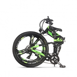 RICHBITIT Bici eBike_RICHBIT RLH-860 bici elettrica pieghevole mountain bike MTB e bici 36V * 250W 12.8Ah al litio - ferro batteria 26 pollici ruota integrata in magnesio (verde)