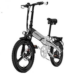 ZMHVOL Bici elettriches Ebikes, Bici elettrica Pieghevole, Smart Mountain Bike per Adulti, 400W Bicycle in Lega di Alluminio Rimovibile 38V / 10.8AH Batteria agli ioni di Litio 7 Gastronomia di Trasmissione a velocità ZDWN