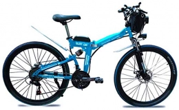 ZMHVOL Bici Ebikes, Bike elettrica pieghevole per adulti Commentato urbano E-bike City Bicycle 1000W Motore e 48 V 13Ah Batteria al litio Velocità massima 35 km / h Capacità di carico 150 kg Ammortizzatore comple