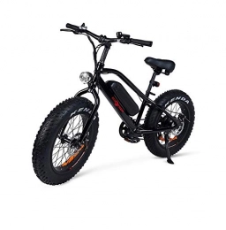 ECOXTREM Bicicletta elettrica Monster 7 velocità 350 W colore nero pedali montagna ruote larghe