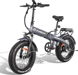 ELEKTROID Bici ELEKTROID K2 Bicicletta elettrica pieghevole da 20 pollici Fat, monitor LCD, batteria agli ioni di litio da 48 V, 10, 4 Ah, per adulto uomo e donna, cambio Shimano a 7 marce