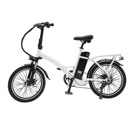 Esyogen Bici elettriches Esyogen Bicicletta elettrica da 20 pollici, 250 W, 36 V, 7 velocità, con display LCD, pieghevole, per ragazzi, ragazze, donne e uomini, freno a disco anteriore e posteriore