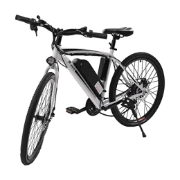 EurHomePlus Bici elettriches EurHomePlus Bicicletta elettrica da 26", con motore rimovibile da 250 W, 25 km / h e 21 marce, resistenza 20 – 30 km da uomo e da donna