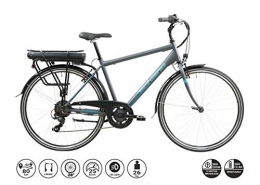 F.lli Schiano Bici elettriches F.lli Schiano E- Light 1.0, Bicicletta elettrica Men's, Antracite, 28''