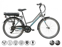 F.lli Schiano Bici elettriches F.lli Schiano E- Light 1.0, Bicicletta elettrica Women's, Antracite, 26''