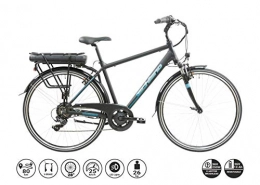 F.lli Schiano Bici elettriches F.lli Schiano E- Light 2.0, Bicicletta elettrica Men's, Nera, 28''