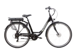 F.lli Schiano Bici elettriches F.lli Schiano E- Moon 28'', Bicicletta Elettrica da Città, Donna, Nera