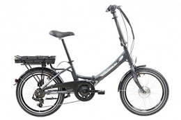 F.lli Schiano Bici elettriches F.lli Schiano E- Star, Bicicletta elettrica Pieghevole Unisex Adulto, Antracite, 20''