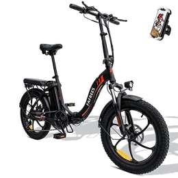 Fafrees Bici elettriches Fafrees Bicicletta elettrica da uomo F20, con batteria da 36 V / 15 Ah, motore da 250 W, mountain bike elettrica da uomo, Shimano 7S, max. 25 km / h, carico 150 kg