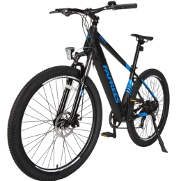 Fafrees Bici elettriches Fafrees KRE27.5 - Bicicletta elettrica da uomo, 27, 5 pollici, Shimano 7, 250 W, E-MTB E Bike, batteria da donna, 36 V / 10 Ah, bicicletta elettrica da città, max. 25 km / h, blu