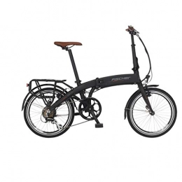 Fischer Bici Fischer Unisex – Bicicletta elettrica da adulto 62379 nero opaco telaio = 30 cm