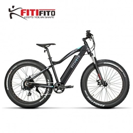 Fitifito Bici Fitifito FT26 Bicicletta elettrica fatbike con pedalata assistita, motore posteriore da 36 V, 250 W, batteria Samsung da 36V, 13 Ah, 468W, copertoni Kenda 26x 4 da MTB