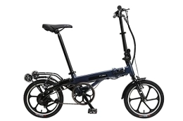 Flebi Bici elettriches Flebi Supra Eco - Bicicletta elettrica, blu navy, 130 x 106 x 57 cm