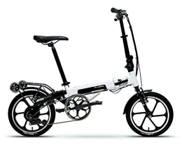 Flebi Bici elettriches Flebi Supra Eco - Bicicletta elettrica, colore: bianco, 130 x 106 x 57 cm