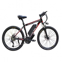 FZYE Bici elettriches FZYE 26 Biciclette inch Electric Bike Bicicletta, LED Display 48V 13Ah Rimovibile Batteria agli ioni Litio per Outdoor Ciclismo Viaggi Lavoro Adulti, Rosso
