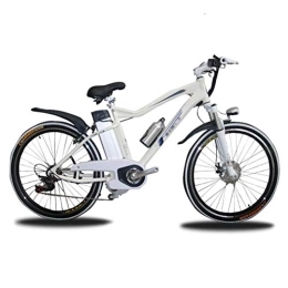 FZYE Bici elettriches FZYE Lega Alluminio Bicicletta Elettrica, 26 Pollici velocità Variabile Bici Display LCD Adulto Bike Sport Tempo Libero, Bianca