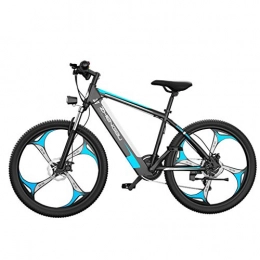 GASLIKE Bici elettriches GASLIKE 26 inch Electric Mountain Bike per Adulti, Fat Tire Bici elettrica per Adulti Neve / Montagna / Beach Ebike con agli ioni di Litio, Blu